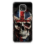 Motorola Moto G Power 2021 British UK Flag Skull Hybrid Protective Phone Case Cover