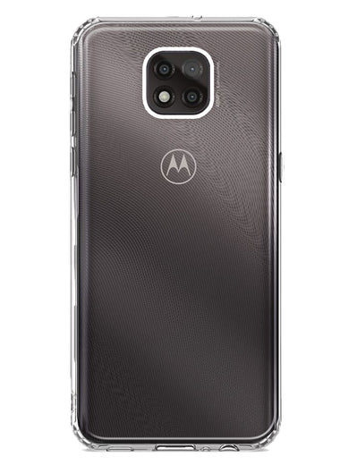 Motorola Moto G Power 2021 Clear Shockproof Heavy Duty Double Layer Dual Hybrid Protective Phone Case Cover