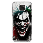 Motorola Moto G Power 2021 Laughing Joker Painting Graffiti Hybrid Protective Phone Case Cover