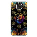 Motorola Moto G Power 2021 Mandala Geometry Abstract Dragon Pattern Hybrid Protective Phone Case Cover