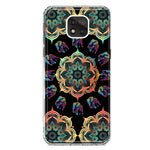 Motorola Moto G Power 2021 Mandala Geometry Abstract Elephant Pattern Hybrid Protective Phone Case Cover