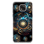 Motorola Moto G Power 2021 Mandala Geometry Abstract Multiverse Pattern Hybrid Protective Phone Case Cover