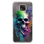 Motorola Moto G Power 2021 Fantasy Octopus Tentacles Skull Hybrid Protective Phone Case Cover