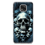 Motorola Moto G Power 2021 Graveyard Death Dream Skulls Double Layer Phone Case Cover