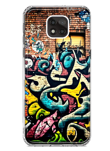 Motorola Moto G Power 2021 Urban Graffiti Wall Art Painting Hybrid Protective Phone Case Cover