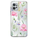 Motorola Moto G Power 2023 Spring Pastel Wild Flowers Summer Classy Elegant Beautiful Hybrid Protective Phone Case Cover