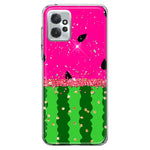 Motorola Moto G Power 2023 Summer Watermelon Sugar Vacation Tropical Fruit Pink Green Hybrid Protective Phone Case Cover