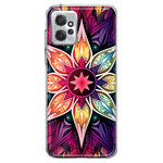 Motorola Moto G Power 2023 Mandala Geometry Abstract Star Pattern Hybrid Protective Phone Case Cover