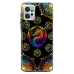 Motorola Moto G Power 2023 Mandala Geometry Abstract Dragon Pattern Hybrid Protective Phone Case Cover