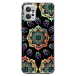 Motorola Moto G Power 2023 Mandala Geometry Abstract Elephant Pattern Hybrid Protective Phone Case Cover