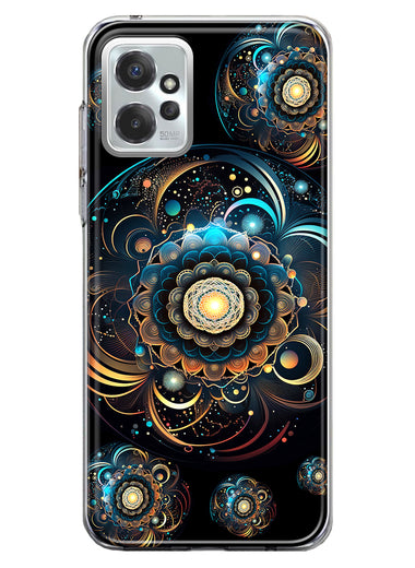 Motorola Moto G Power 2023 Mandala Geometry Abstract Multiverse Pattern Hybrid Protective Phone Case Cover