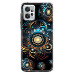 Motorola Moto G Power 2023 Mandala Geometry Abstract Multiverse Pattern Hybrid Protective Phone Case Cover