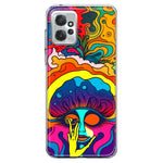 Motorola Moto G Power 2023 Neon Rainbow Psychedelic Trippy Hippie Big Brain Hybrid Protective Phone Case Cover