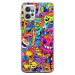 Motorola Moto G Power 2023 Psychedelic Trippy Happy Characters Pop Art Hybrid Protective Phone Case Cover