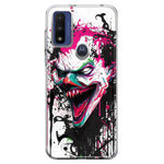 Motorola Moto G Play 2023 Evil Joker Face Painting Graffiti Hybrid Protective Phone Case Cover