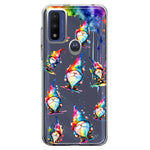 Motorola Moto G Play 2023 Neon Water Painting Colorful Splash Gnomes Hybrid Protective Phone Case Cover