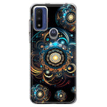 Motorola Moto G Play 2023 Mandala Geometry Abstract Multiverse Pattern Hybrid Protective Phone Case Cover