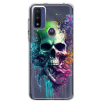 Motorola Moto G Pure 2021 G Power 2022 Fantasy Octopus Tentacles Skull Hybrid Protective Phone Case Cover