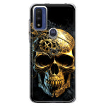 Motorola Moto G Pure Steampunk Skull Science Fiction Machinery Double Layer Phone Case Cover