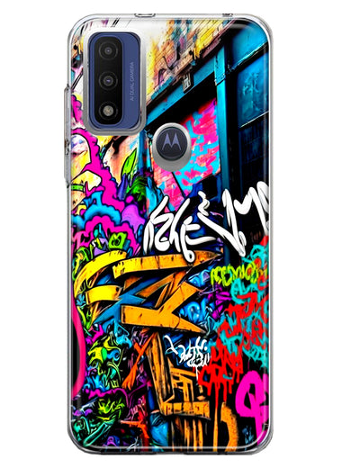Motorola Moto G Play 2023 Urban Graffiti Street Art Painting Hybrid Protective Phone Case Cover