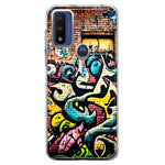 Motorola Moto G Pure 2021 G Power 2022 Urban Graffiti Wall Art Painting Hybrid Protective Phone Case Cover