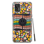 Motorola Moto G Stylus 4G 2021 Choose Happy Smiley Face Retro Vintage Groovy 70s Style Hybrid Protective Phone Case Cover
