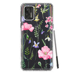 Motorola Moto G Stylus 4G 2021 Spring Pastel Wild Flowers Summer Classy Elegant Beautiful Hybrid Protective Phone Case Cover