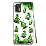 Motorola Moto G Stylus 4G 2021 Gnomes Shamrock Lucky Green Clover St. Patrick Hybrid Protective Phone Case Cover