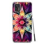 Motorola Moto G Stylus 4G 2021 Mandala Geometry Abstract Star Pattern Hybrid Protective Phone Case Cover