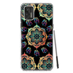 Motorola Moto G Stylus 4G 2021 Mandala Geometry Abstract Elephant Pattern Hybrid Protective Phone Case Cover