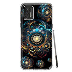 Motorola Moto G Stylus 4G 2021 Mandala Geometry Abstract Multiverse Pattern Hybrid Protective Phone Case Cover