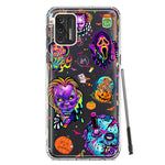 Motorola Moto G Stylus 4G 2021 Cute Halloween Spooky Horror Scary Neon Characters Hybrid Protective Phone Case Cover