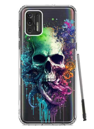 Motorola Moto G Stylus 4G 2021 Fantasy Octopus Tentacles Skull Hybrid Protective Phone Case Cover