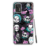 Motorola Moto G Stylus 4G 2021 Roses Halloween Spooky Horror Characters Spider Web Hybrid Protective Phone Case Cover