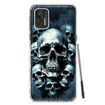 Motorola Moto G Stylus 2021 Graveyard Death Dream Skulls Double Layer Phone Case Cover