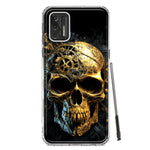 Motorola Moto G Stylus 2021 Steampunk Skull Science Fiction Machinery Double Layer Phone Case Cover