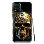 Motorola Moto G Stylus 5G Steampunk Skull Science Fiction Machinery Double Layer Phone Case Cover