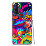 Motorola Moto G Stylus 5G 2022 Neon Rainbow Psychedelic Indie Hippie Indie King Hybrid Protective Phone Case Cover