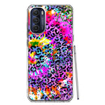 Motorola Moto G Stylus 4G 2022 Vibrant Pink Purple Tie Dye Summer Leopard Swirl Rainbow Hybrid Protective Phone Case Cover