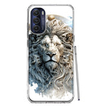 Motorola Moto G Stylus 5G 2022 Abstract Lion Sculpture Hybrid Protective Phone Case Cover