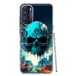 Motorola Moto G Stylus 4G 2022 Blue Apocalypse Cyberpunk Skull Feather Double Layer Phone Case Cover
