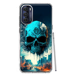 Motorola Moto G Stylus 5G 2022 Blue Apocalypse Cyberpunk Skull Feather Double Layer Phone Case Cover