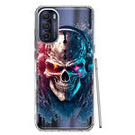 Motorola Moto G Stylus 5G 2022 Cyberpunk Machine Headphones Skull Double Layer Phone Case Cover