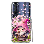 Motorola Moto G Stylus 4G 2022 Cute Pink Cherry Blossom Gnome Spring Floral Flowers Double Layer Phone Case Cover