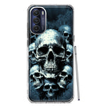 Motorola Moto G Stylus 5G 2022 Graveyard Death Dream Skulls Double Layer Phone Case Cover