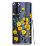 Motorola Moto G Stylus 5G 2022 Yellow Summer Flowers Floral Hybrid Protective Phone Case Cover