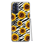 Motorola Moto G Stylus 4G 2022 White Zebra Sunflowers Polkadots Double Layer Phone Case Cover