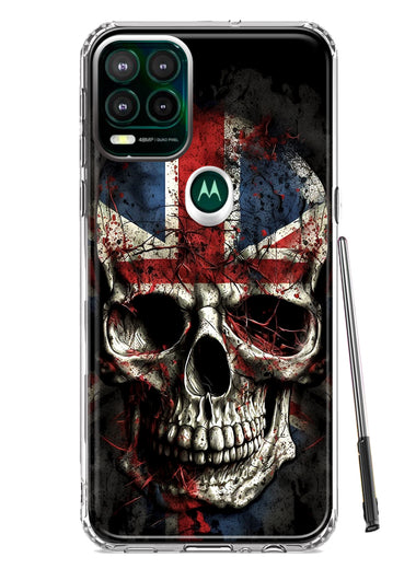 Motorola Moto G Stylus 5G 2021 British UK Flag Skull Hybrid Protective Phone Case Cover