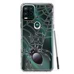 Motorola Moto G Stylus 5G 2021 Creepy Black Spider Web Halloween Horror Spooky Hybrid Protective Phone Case Cover