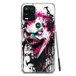 Motorola Moto G Stylus 5G 2021 Evil Joker Face Painting Graffiti Hybrid Protective Phone Case Cover